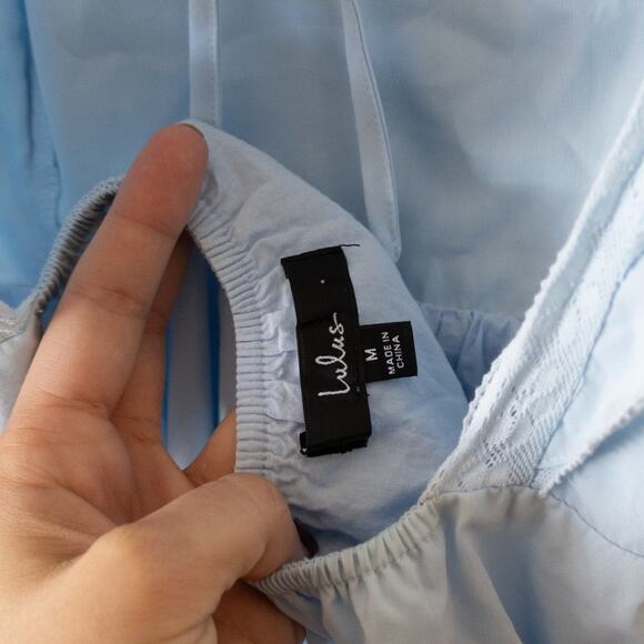 Lulus Marvelous Time Light Blue Ruffled Mini Dress - Picture 4 of 7